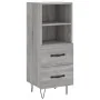 Aparador alto madera contrachapada gris Sonoma 34,5x34x180 cm von , Sideboards - Ref: Foro24-3198951, Preis: 102,02 €, Rabatt: %