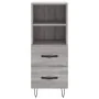 Aparador alto madera contrachapada gris Sonoma 34,5x34x180 cm von , Sideboards - Ref: Foro24-3198951, Preis: 102,02 €, Rabatt: %
