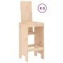 Set de mesa y taburetes altos jardín 7 pzas madera maciza pino by , Garden sets - Ref: Foro24-3157781, Price: 488,82 €, Disco...
