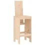 Set de mesa y taburetes altos jardín 7 pzas madera maciza pino by , Garden sets - Ref: Foro24-3157781, Price: 488,82 €, Disco...