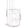Set de mesa y taburetes altos jardín 7 pzas madera maciza pino by , Garden sets - Ref: Foro24-3157781, Price: 488,82 €, Disco...
