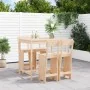 Set de mesa y taburetes altos jardín 5 pzas madera maciza pino by , Garden sets - Ref: Foro24-3157805, Price: 317,66 €, Disco...