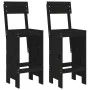 Set de mesa y taburetes altos jardín 3 pzas madera pino negro by , Garden sets - Ref: Foro24-3157797, Price: 228,64 €, Discou...