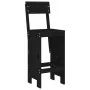 Set de mesa y taburetes altos jardín 3 pzas madera pino negro by , Garden sets - Ref: Foro24-3157797, Price: 228,64 €, Discou...