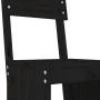 Set de mesa y taburetes altos jardín 3 pzas madera pino negro by , Garden sets - Ref: Foro24-3157797, Price: 228,64 €, Discou...