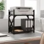 Soporte de impresora 2 niveles negro 40x20x40 cm de , Soportes para impresoras - Ref: Foro24-833990, Precio: 25,86 €, Descuen...
