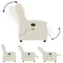 Sillón de masaje reclinable de terciopelo crema von , Sessel - Ref: Foro24-371817, Preis: 247,81 €, Rabatt: %