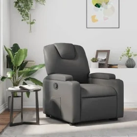 Sillón reclinable de cuero sintético gris von , Sessel - Ref: Foro24-372392, Preis: 256,83 €, Rabatt: %