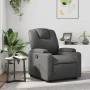 Sillón reclinable de cuero sintético gris de , Sillones - Ref: Foro24-372392, Precio: 256,81 €, Descuento: %