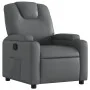 Sillón reclinable de cuero sintético gris de , Sillones - Ref: Foro24-372392, Precio: 256,81 €, Descuento: %