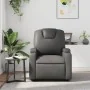 Sillón reclinable de cuero sintético gris de , Sillones - Ref: Foro24-372392, Precio: 256,81 €, Descuento: %