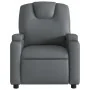 Sillón reclinable de cuero sintético gris de , Sillones - Ref: Foro24-372392, Precio: 256,81 €, Descuento: %