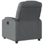 Sillón reclinable de cuero sintético gris de , Sillones - Ref: Foro24-372392, Precio: 256,81 €, Descuento: %