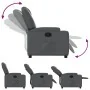 Sillón reclinable de cuero sintético gris de , Sillones - Ref: Foro24-372392, Precio: 256,81 €, Descuento: %
