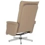 Sillón reclinable masaje reposapiés cuero sintético capuchino by , Armchairs - Ref: Foro24-356652, Price: 234,61 €, Discount: %
