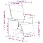Sillón reclinable masaje reposapiés cuero sintético capuchino by , Armchairs - Ref: Foro24-356652, Price: 234,61 €, Discount: %