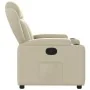 Sillón reclinable de cuero sintético crema by , Armchairs - Ref: Foro24-372428, Price: 200,97 €, Discount: %