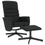 Sillón reclinable con reposapiés cuero sintético negro by , Armchairs - Ref: Foro24-356708, Price: 159,66 €, Discount: %
