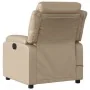 Sillón de masaje reclinable cuero sintético color capuchino by , Armchairs - Ref: Foro24-373499, Price: 241,25 €, Discount: %