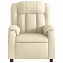 Sillón de masaje reclinable de tela crema de , Sillones - Ref: Foro24-373595, Precio: 252,64 €, Descuento: %
