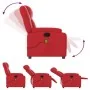 Sillón de masaje reclinable cuero sintético rojo von , Sessel - Ref: Foro24-373534, Preis: 224,79 €, Rabatt: %