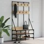 Perchero con zapatero roble Sonoma 100x40x184 cm von , Kommoden-Organizer und Bar-Kleiderbügel - Ref: Foro24-837838, Preis: 1...