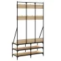 Perchero con zapatero roble Sonoma 100x40x184 cm von , Kommoden-Organizer und Bar-Kleiderbügel - Ref: Foro24-837838, Preis: 1...