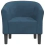 Sillón de terciopelo azul oscuro de , Sillones - Ref: Foro24-356445, Precio: 171,86 €, Descuento: %