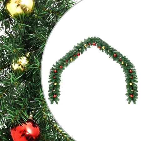 Guirnalda de Navidad decorada con bolas 10 m von , Festliche Dekorationen - Ref: Foro24-284306, Preis: 79,29 €, Rabatt: %