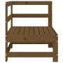 Sofá de esquina de madera maciza de pino marrón miel by , Modular outdoor sofas - Ref: Foro24-825474, Price: 53,82 €, Discoun...