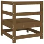 Sofá de esquina de madera maciza de pino marrón miel by , Modular outdoor sofas - Ref: Foro24-825474, Price: 53,82 €, Discoun...
