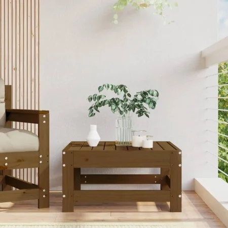 Taburete de jardín madera maciza de pino marrón miel de , Sofás modulares de exterior - Ref: Foro24-825488, Precio: 45,58 €, ...
