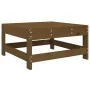Taburete de jardín madera maciza de pino marrón miel de , Sofás modulares de exterior - Ref: Foro24-825488, Precio: 45,58 €, ...