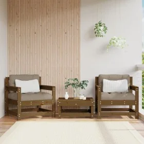 Sillones de jardín 2 unidades madera maciza pino marrón miel von , Modulare Sofas für den Außenbereich - Ref: Foro24-825495, ...