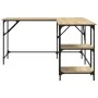 Escritorio madera de ingeniería roble Sonoma 139x139x75 cm von , Schreibtische - Ref: Foro24-837588, Preis: 87,39 €, Rabatt: %