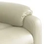 Sillón reclinable eléctrico de cuero sintético crema de , Sillones - Ref: Foro24-3205029, Precio: 274,62 €, Descuento: %