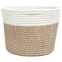 Cestas de almacenaje 2 uds algodón marrón y blanco Ø24x18 cm by , Baskets - Ref: Foro24-358456, Price: 25,60 €, Discount: %
