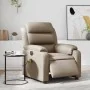 Sillón reclinable de masaje eléctrico cuero sintético capuchino by , Armchairs - Ref: Foro24-3205041, Price: 289,06 €, Discou...