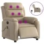 Sillón reclinable de masaje eléctrico cuero sintético capuchino by , Armchairs - Ref: Foro24-3205041, Price: 289,06 €, Discou...