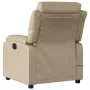 Sillón reclinable de masaje eléctrico cuero sintético capuchino by , Armchairs - Ref: Foro24-3205041, Price: 289,06 €, Discou...
