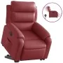 Sillón elevable eléctrico cuero artificial rojo tinto de , Sillones - Ref: Foro24-3205060, Precio: 353,62 €, Descuento: %