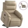 Sillón elevable eléctrico cuero artificial capuchino by , Armchairs - Ref: Foro24-3205062, Price: 348,18 €, Discount: %