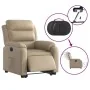 Sillón elevable eléctrico cuero artificial capuchino by , Armchairs - Ref: Foro24-3205062, Price: 348,18 €, Discount: %