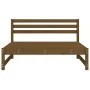 Sofá central de jardín madera maciza pino marrón miel 120x80 cm von , Modulare Sofas für den Außenbereich - Ref: Foro24-82570...