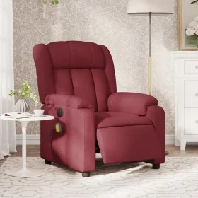 Sillón de masaje reclinable eléctrico tela rojo tinto von , Sessel - Ref: Foro24-3205307, Preis: 271,91 €, Rabatt: %