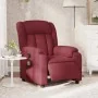 Sillón de masaje reclinable eléctrico tela rojo tinto de , Sillones - Ref: Foro24-3205307, Precio: 271,91 €, Descuento: %