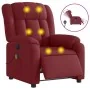 Sillón de masaje reclinable eléctrico tela rojo tinto de , Sillones - Ref: Foro24-3205307, Precio: 271,91 €, Descuento: %