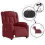 Sillón de masaje reclinable eléctrico tela rojo tinto de , Sillones - Ref: Foro24-3205307, Precio: 271,91 €, Descuento: %