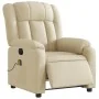 Sillón reclinable de masaje eléctrico tela color crema by , Armchairs - Ref: Foro24-3205313, Price: 299,85 €, Discount: %