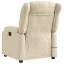 Sillón reclinable de masaje eléctrico tela color crema by , Armchairs - Ref: Foro24-3205313, Price: 299,85 €, Discount: %